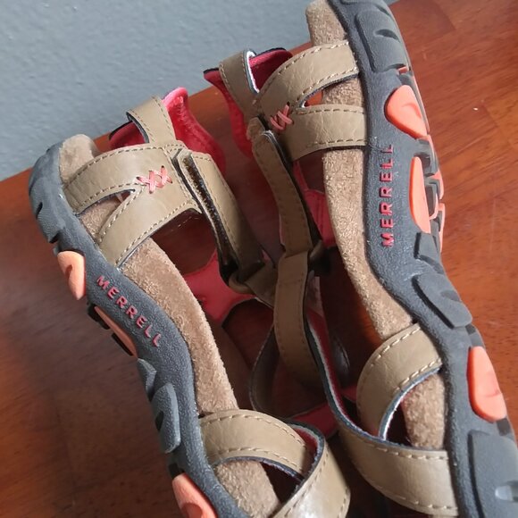 Merrell Women's Sandspur Rose Sandals Leather tan Shoes Size 8 Strappy - Picture 11 of 11